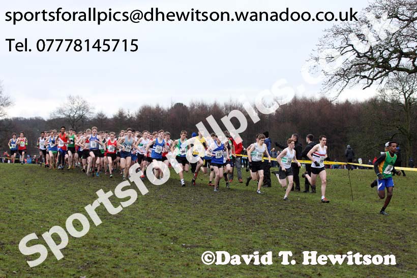 Mens under-17s Northern Cross Country, Knowsley Safari Park. Photo: David T. Hewitson/Sports for All Pics